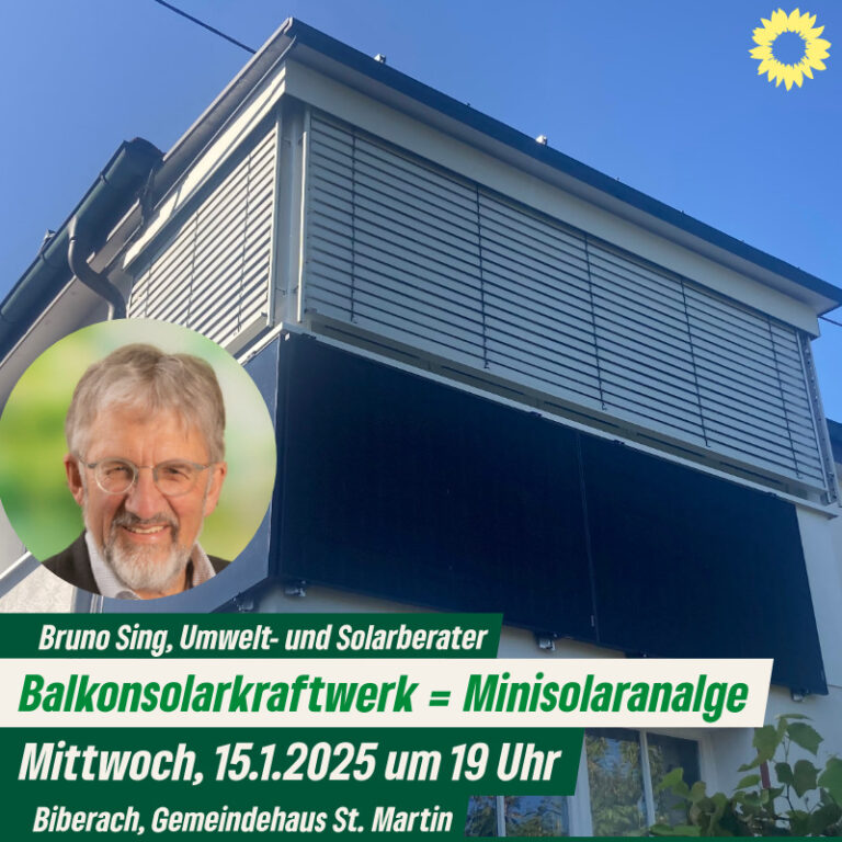 Gesprächskreis BC – Balkonkraftwerk als Mini-Solaranlage